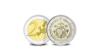 Pièce de 2 € commémorative officielle du Vatican SANS Pape 