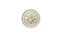 Pièce de 2 € commémorative officielle du Vatican SANS Pape 