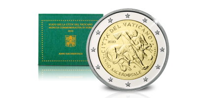 2€ exclusive de l'état du Vatican 2010 - Année du Prêtre