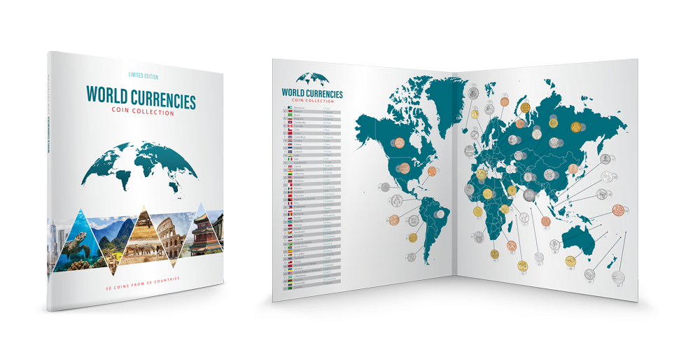 Acheter des pièces en ligne - Série complète - 50 pièces de 50 pays