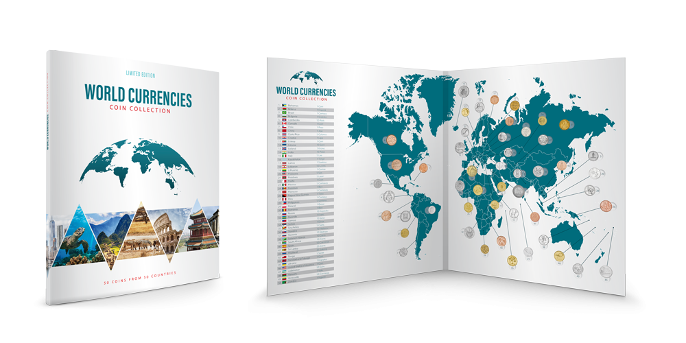 Acheter des pièces en ligne - Série complète - 50 pièces de 50 pays Acheter des pièces en ligne - Série complète - 50 pièces de 50 pays