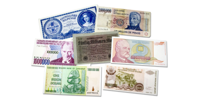 Votre ensemble de 7 billets de banque 