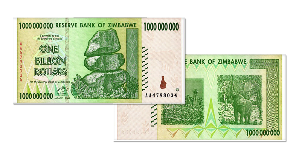 ensemble de 7 billets de banque 
