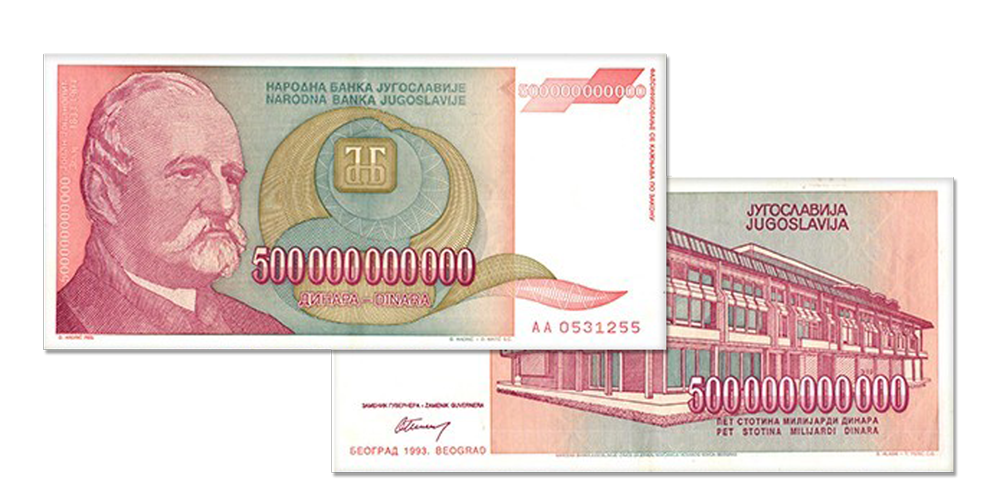 ensemble de 7 billets de banque 