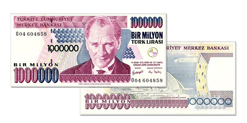 ensemble de 7 billets de banque 
