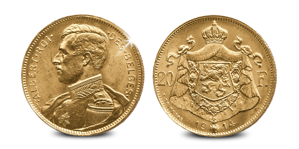 La pièce d’or historique 20 Francs Albert Ier maintenant pour seulement 399 € La pièce d’or historique 20 Francs Albert Ier maintenant pour seulement 399 €