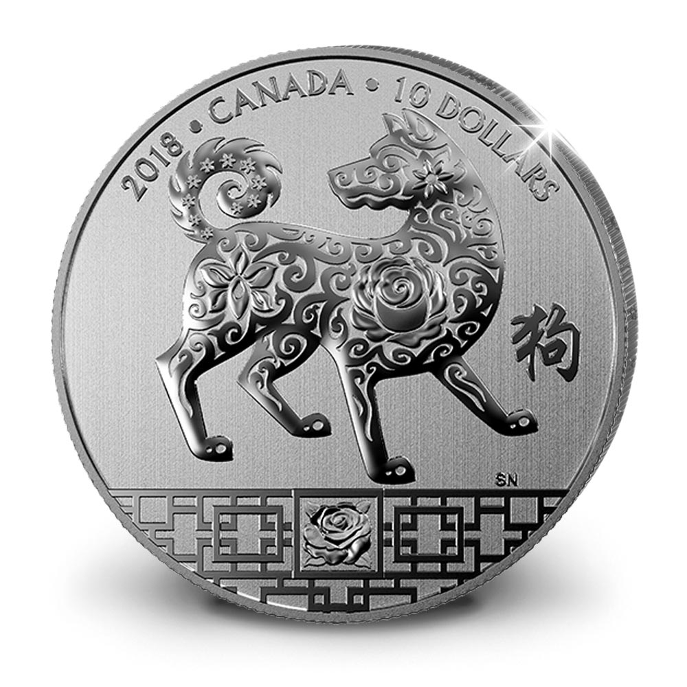 L’Année du Chien en ½ once d’argent pur L’Année du Chien en ½ once d’argent pur