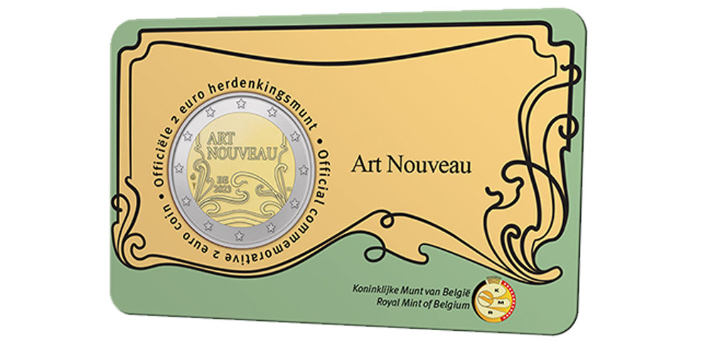 Découvrez la splendeur de l’Art Nouveau avec la dernière pièce commémorative belge de 2€ !