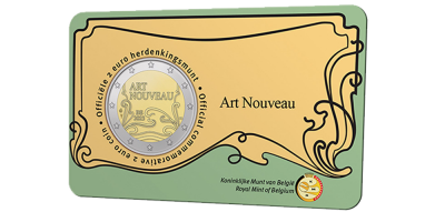 Votre pièce de 2 Euro 2023 en coincard 'Art nouveau en Belgique variante flamande'