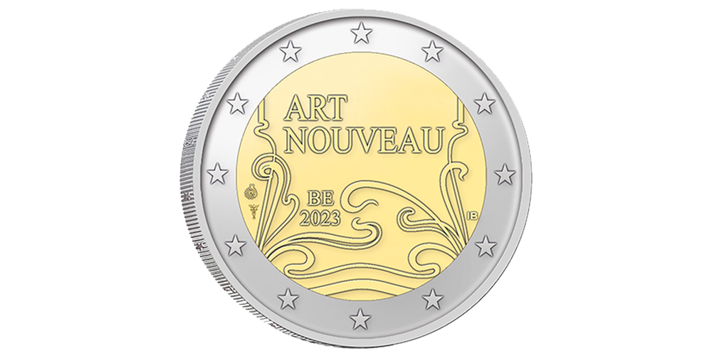 Découvrez la splendeur de l’Art Nouveau avec la dernière pièce commémorative belge de 2€ !