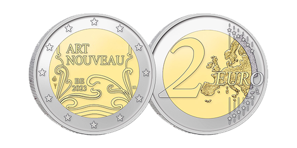 Découvrez la splendeur de l’Art Nouveau avec la dernière pièce commémorative belge de 2€ !
