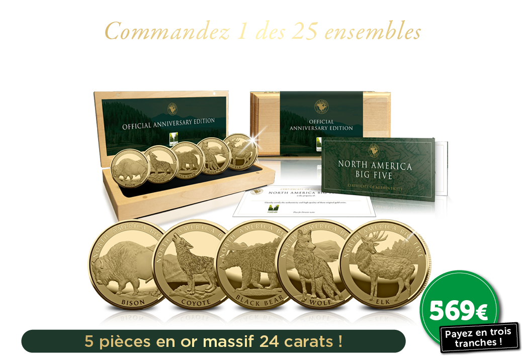 5 pièces en l’honneur des 150 ans de Yellowstone