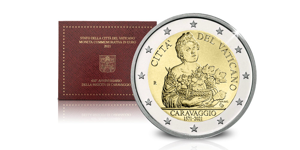 De la Cité du Vatican - Piece commémorative de 2 € - 2021 Caravaggio