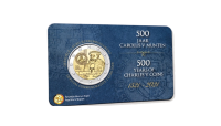 Pièce Belge de 2 Euros 2021 « 500 ans Charles V » BU en coincard néerlandophone
