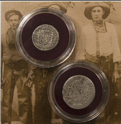 Reales 2 pièces en argent de 1772-1821 | L'original et les premières pièces de cow-boy
