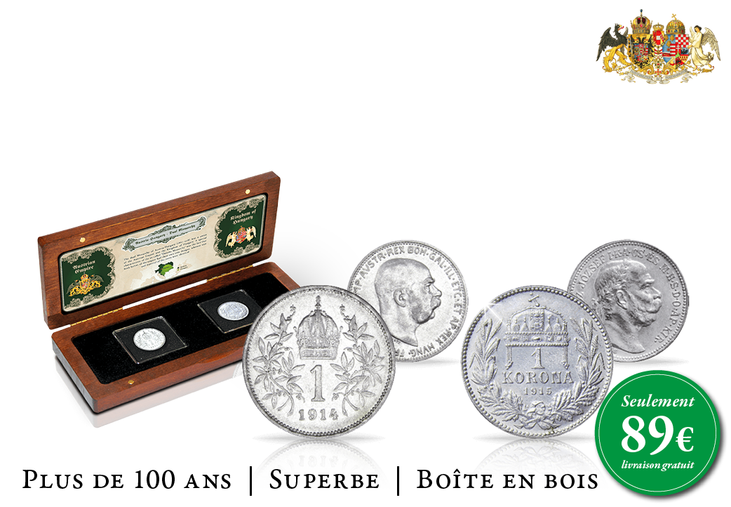 2 pièces d’argent historiques de l’époque de François-Joseph