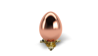 Rose Gold plated Easter Egg with stand