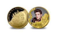 Pièce plaquée or Elvis Presley™