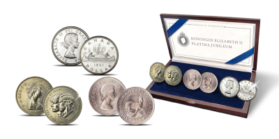 Votre ensemble Elizabeth II en argent