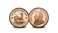 Ensemble Krugerrand 2023 en or avec marque d'atelier