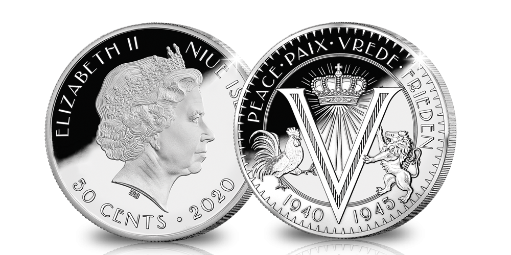 Pièce commémorative officielle gratuite en l'honneur 75 ans de la paix Pièce commémorative officielle gratuite en l'honneur 75 ans de la paix