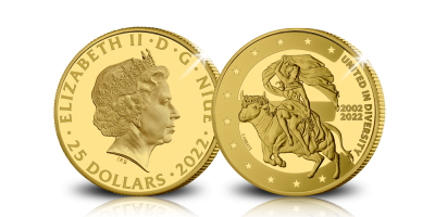Le couronnement 9 carats de la Série commémorative des 20 ans de l'Euro 