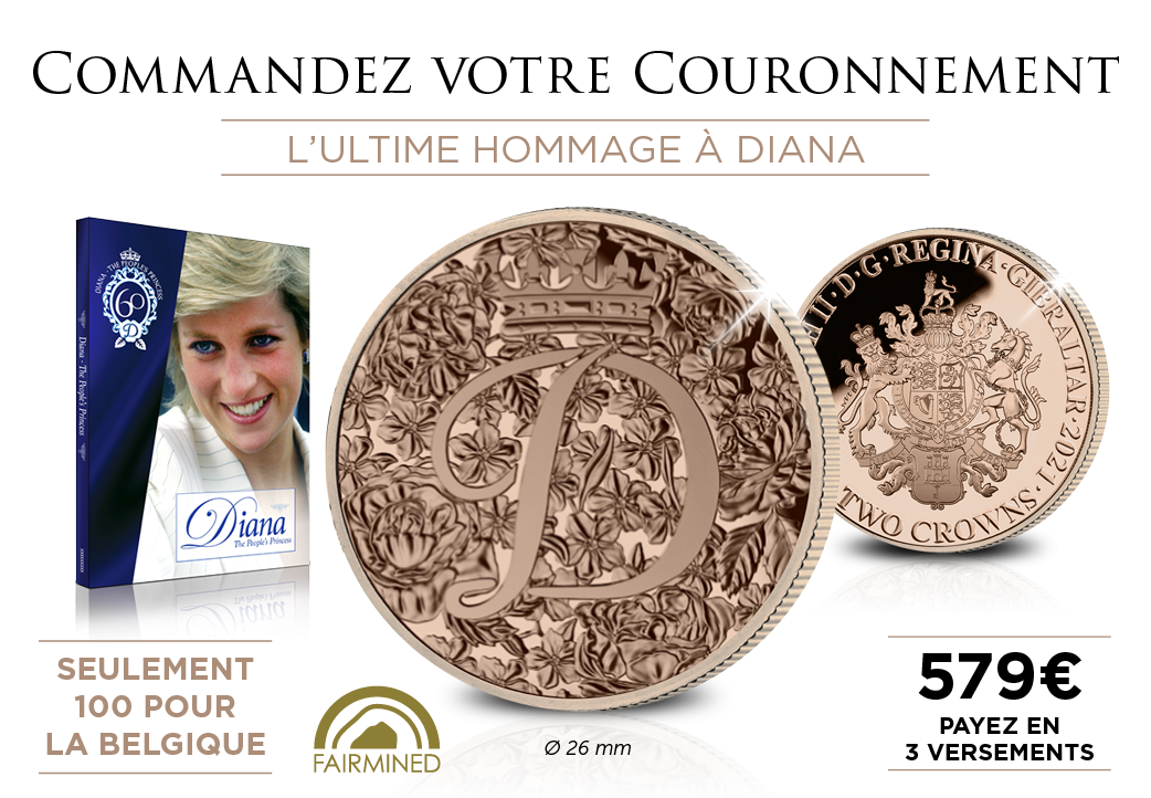 La pièce Princesse Diana la plus exclusive le Couronnement en Or 