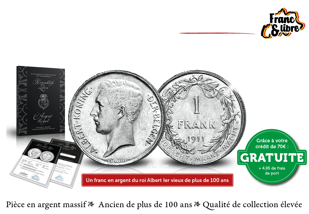 Cadeau gratuit ! Un franc en argent 