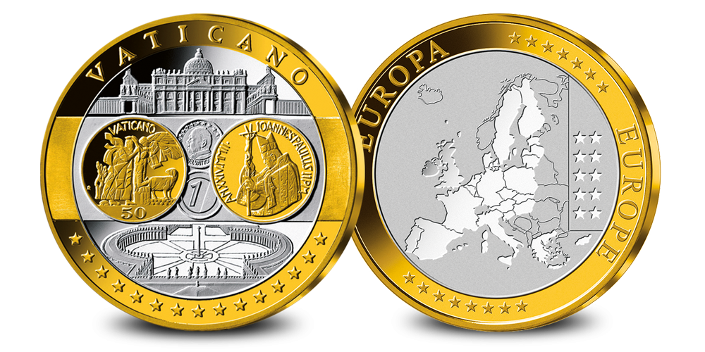 Hommage au tout premier Euro en Or du Vatican Hommage au tout premier Euro en Or du Vatican
