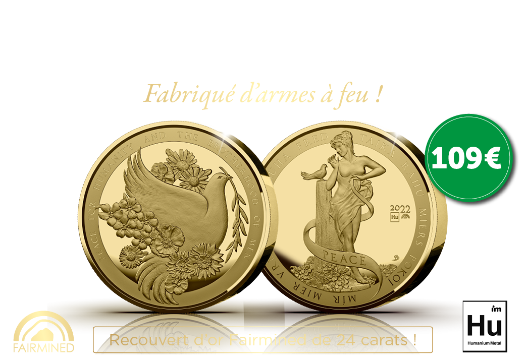 Symbole de la Paix fabriqué à partir d’armes à feu !