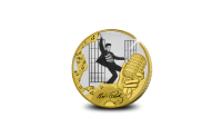 Elvis Presley - Jailhouse Rock, pièce plaquée or 24 carats