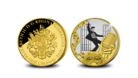 Elvis Presley - Jailhouse Rock, pièce plaquée or 24 carats
