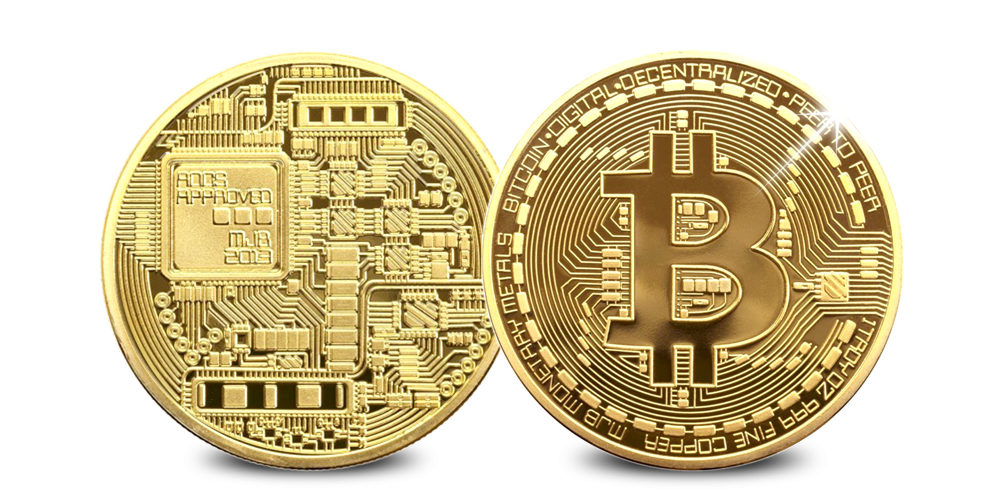 La Crypto va changer le monde ! Votre propre jeton Bitcoin plaqué or