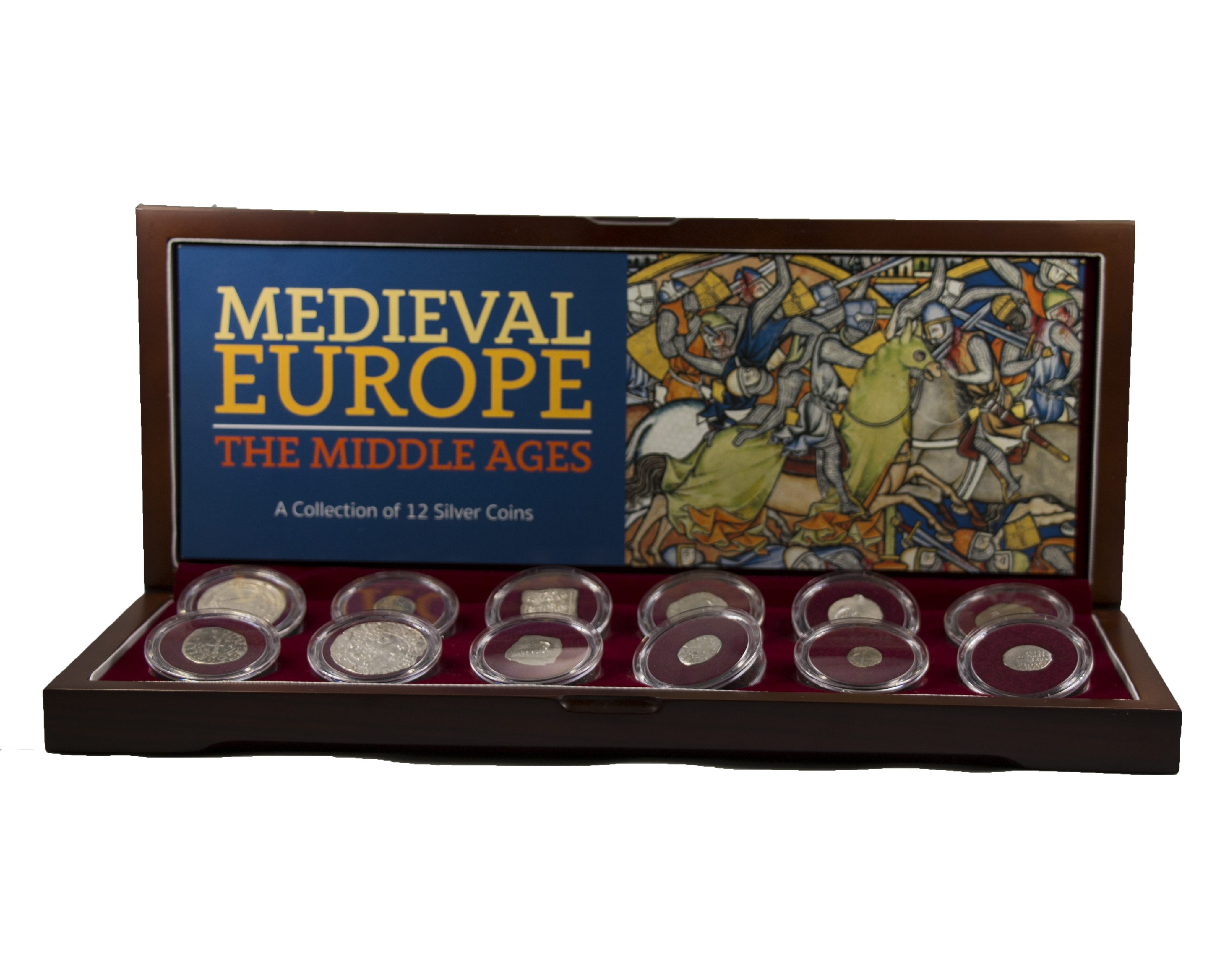  Le Moyen Age en 12 pièces d'argent originales 