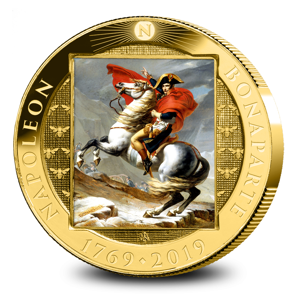 -Napoleon-250-jaar-Half-Crown-Verguld-vz -Napoleon-250-jaar-Half-Crown-Verguld-vz