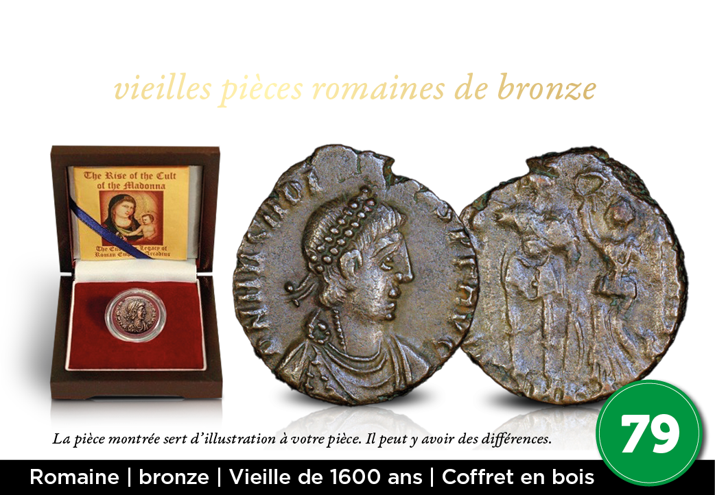 Pièce de monnaie romaine vieille de 1600 ans ! Maintenant seulement  79 € -