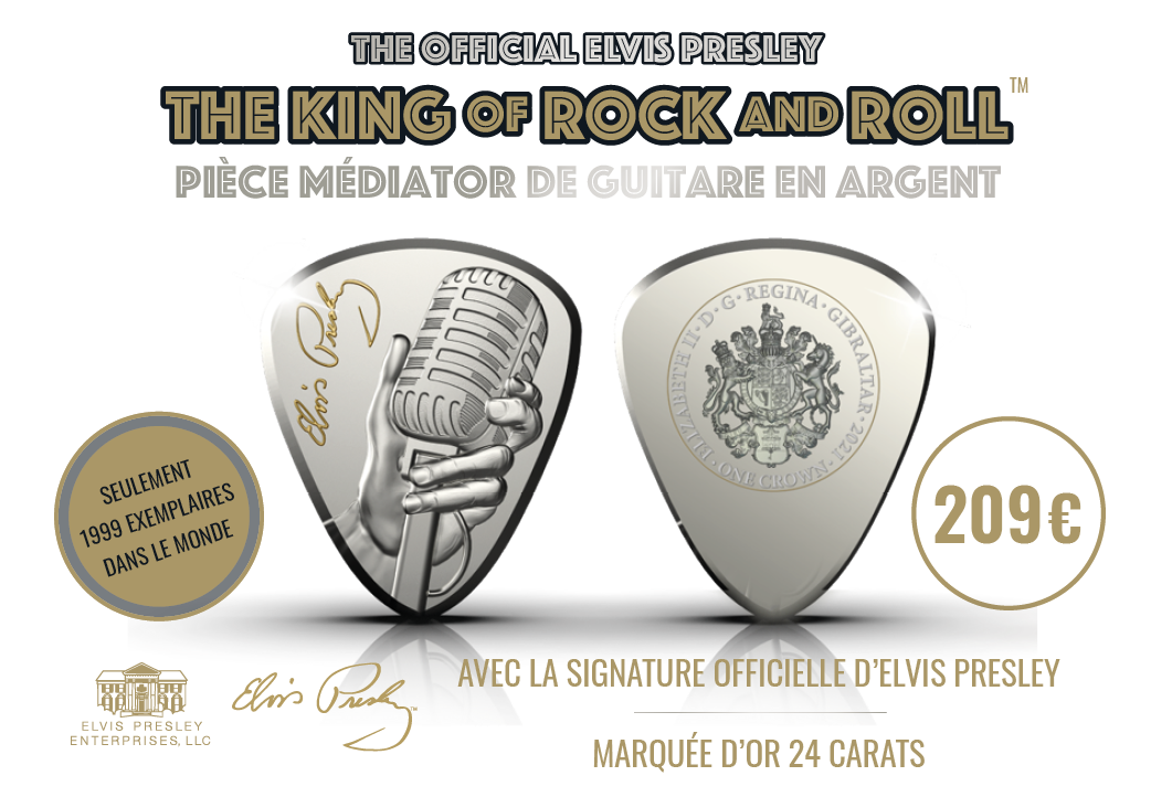 La pièce Elvis médiator de guitare !