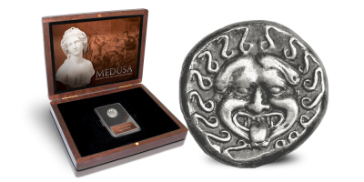 Pièce Méduse en argent