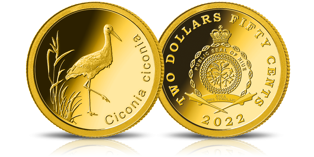 7x Vos Merveilles du Monde Animal en or