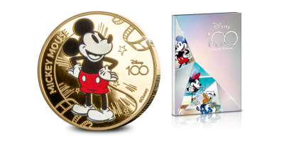 Limited edition: Pièce Mickey Mouse plaquée en or