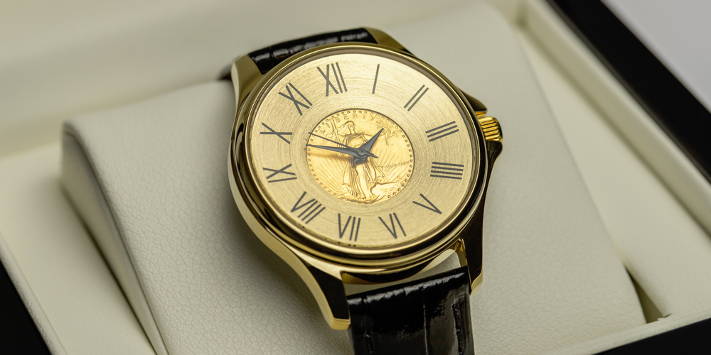 Acheter des pièces en ligne - Bijoux - Montre Homme Aigle Or 1/10 Oz 3
