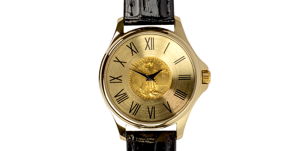 Montre avec la pièce American Eagle en or Montre avec la pièce American Eagle en or