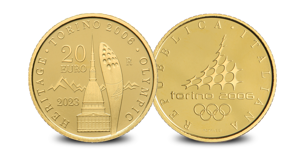 Euro d'or sur le thème des Jeux olympiques ! Turin