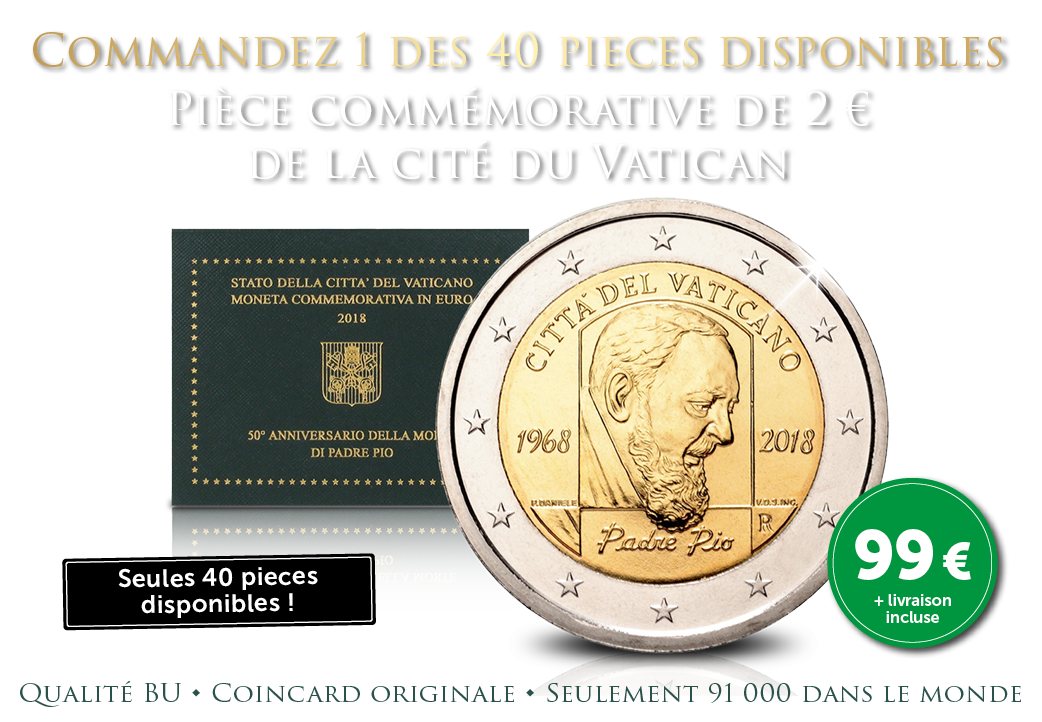 De la Cité du Vatican - Piece commémorative de 2 €