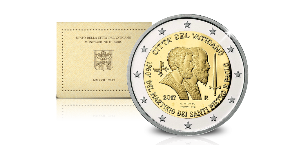 Pièce commémorative de 2 € très recherchée de la Cité du Vatican Pièce commémorative de 2 € très recherchée de la Cité du Vatican
