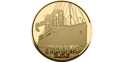 La petite pièce de Titanic en or massif 24 carats !