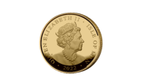 Pièce d' Ange 2022 en 1/10 Once avec le portrait de la reine Elizabeth