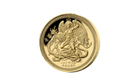 Pièce d' Ange 2022 en 1/10 Once avec le portrait de la reine Elizabeth