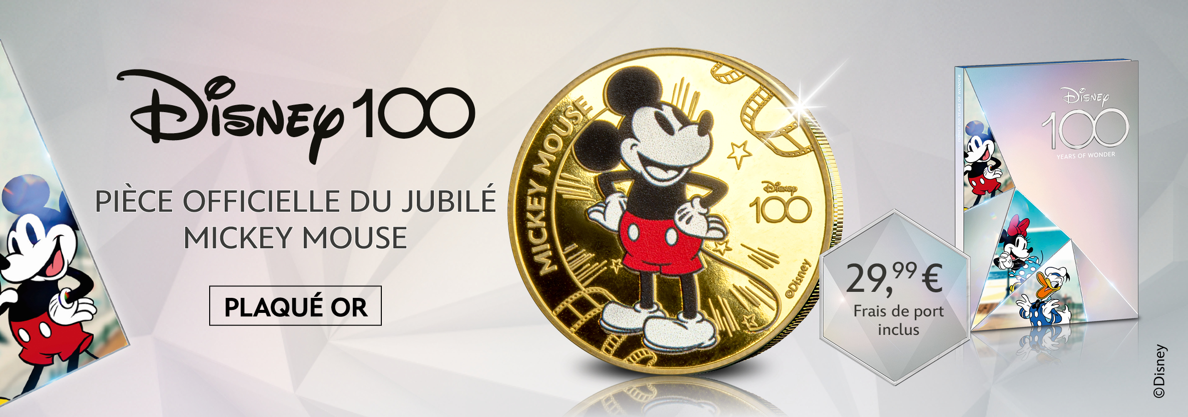  Mickey Mouse plaque or 24-carats