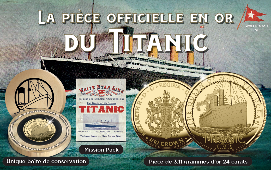   Piece Titanic en or